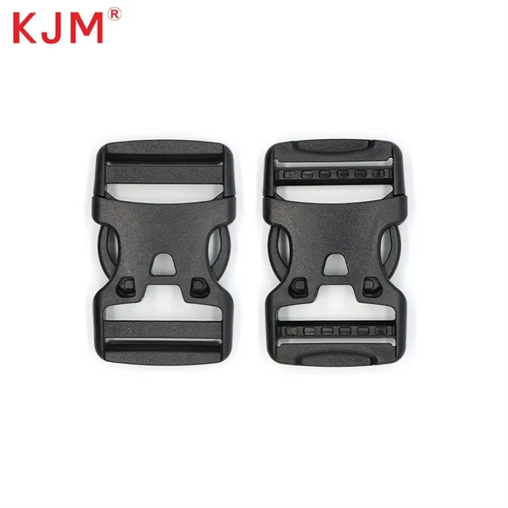 หัวเข็มขัดพลาสติกด้านข้างแบบปรับได้สองด้านแบบแบนสำหรับงานหนัก