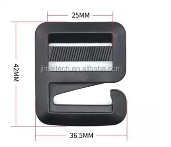 พลาสติก G Hook Slider สี่เหลี่ยมผืนผ้า Hook สายคล้องกระเป๋า Hook Lifesaver.